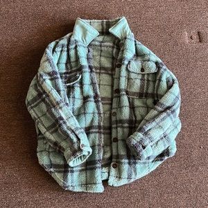 plaid green jacket